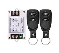 DC 12V 40A Relay Remote Control Switch, 1CH Universal 433Mhz Remote Control Wireless Latching Function Switch for Industrial Control and Low Voltage Power Systems & More