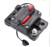 DC 12V-48V Waterproof Car Audio Inline Circuit Breaker with Manual Reset Fuse Holder Inverter,Auto Circuit Breaker Fuse Holder for Motor Car Marine Boat RV Caravan (120AMP)