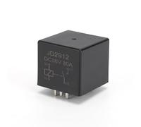 DC 12V 80A Automotive Power Relay with Socket, 4 Pin or 5 Pin High Current Electromagnetic Relay, Blade Terminal Design for Vehicle Power Control(24V)