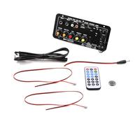 DC 12V D10 HiFi Bass Power Amplifier Board Support 3.5MM RCA U Disk TF MIC Input Portable Audio AMP for PCs CD Players