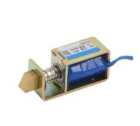 DC 12V/DC24V 1A 10mm Stroke 15N Holding Force Open Frame Push Type Solenoid Electromagnet JF-S0837DL 1Pcs(DC24V)