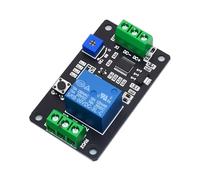 DC 12V Delay Timer Relay Module, Adjustable Super 555 Timer Self Locking Delay On Off Time Switch Trigger Relay Board with Reverse Polarity Protection, 0.1 to 120S Timing Control Switch
