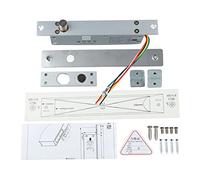 DC 12V Electric Bolt Lock, Narrow Deadbolt Door Lock, 5 Line Time Delay LED Display - Adjustable 0-9 Sec Delay, Anti Prying Design, Durable Aluminium Alloy for Access Control (Power Off Lock)