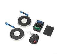 DC 12V Electromagnet 70mm Diameter 9mm Height, 20kg Holding Force 14W Low Power, Metal Fixed Solenoid for Automation Robotic Arms Assembly Lines(White 12V)