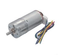 DC 12V Gear Motor High Torque with Encoder for Arduino Smart Car Projects - Reversible Geared Electric Motor(JGA25-370-1260-20.4K)
