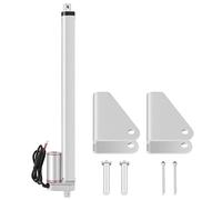 DC 12V Linear Actuator with 1000N Force, Stroke 150-500mm, Electric Motor Lift - Durable Aluminum Alloy, Water, Ideal for Automotive and Medical Use (Stroke 400mm)