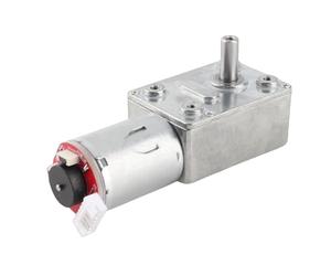 DC 12V Metals Carbon Geared Motor DC 12V High Torque Worm Geared Motor Reduction Motor with Encoder Srong Self-Locking (100RPM)