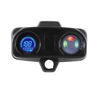 DC 12V Motorcycle Speedometer Gauge LCD Digital Display with 7 Color Backlight, Fit for Brazil TITAN 150, High Strength ABS and Metal Odometer Dashboard Replacement for Precise