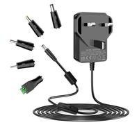 DC 12V Power Supply,100-240V AC to 12V 2A 1A Power Adapter with 5 Tips | for 12Volt Yamaha Keyboard CCTV Security Camera External Hard Drive DVD Players GPS DVR Webcam Breast Pump Router BT Speaker