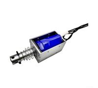 DC 12V Push Pull Solenoid Electromagnet, 1. for 6a Linear Motion Actuator | DC 12V 19.2W Push Pull Type Solenoid Electromagnet Open Frame Spring Return Linear Actuator Electromagnetic Lock(10mm)