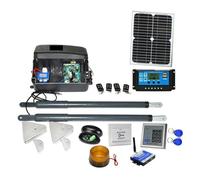 DC 12V Solar Powered Gate Operator Heavy Duty Swing Gate Opener Motor Kit(Kit9)