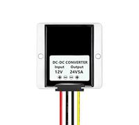 DC 12V Step Up to 24V Boost Converter DC Voltage Regulator Power Converter Waterproof Module for Golf Cart Club Car(12V to 24V 5A 5L)