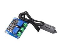DC 12V Thermostat Module High Precision Digital Display Thermometer Hygrometer Control Module Board Indicator Home Automation