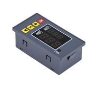DC 12V Timing Delay Relay Module Cycle Timer LED Time Dual Digital Display Thermolator 0-999 mi With Swtich Case Instruments