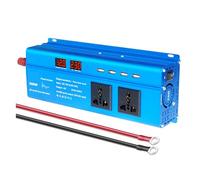 DC 12V To AC Pure Sine Wave Inverter 1000W/1500W/2200W/2600W/3000W LED Voltmeter Converter Transformer Universal(3000W,12V 50Hz)