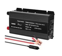 DC 12V To AC Pure Sine Wave Inverter 1000W/1500W/2200W/2600W/3000W LED Voltmeter Converter Transformer Universal(1000W,12V 50Hz)