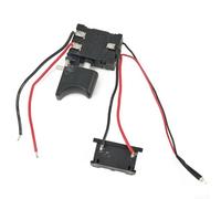 DC 21-25V Electronic Speed Control Push Button Trigger Switch for Electric Drills - 16A Max Current, Plastic & Metal Construction, Compact 5.5 x 4