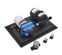 DC 24V RV Water Pump,3GPM 55PSI Quiet On Demand RV Water Diaphragm Pump with Pressure Tank, Fresh Water PUM for Boat Travel Trailer RV Kitchen (12V)