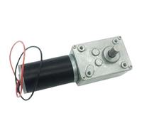 DC 24v Worm Geared Motor 1.6-70kg.cm High Torque D Shaft 12v 7-470rpm Motor Rotating Table Door Self-lock A58SW31ZY(Package K,40rpm,12V)