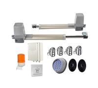 DC 300KG 2.5Meter Double Arm Solar Gate Actuator Auto Swing Door Operator Electric 24vdc Swing Gate Opener(Kit8)