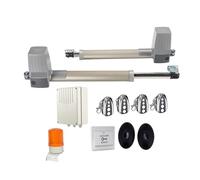 DC 300KG 2.5Meter Double Arm Solar Gate Actuator Auto Swing Door Operator Electric 24vdc Swing Gate Opener(Kit1)