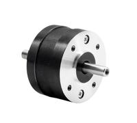 DC 36mm Round Hollow Double Shaft Stepper Motor 20mm 1.8 Degree 2-Phase 4-Wire Stepping Motor for CNC(36X22mm Nema15)