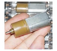 DC 3V 5V 6V 20mm 180 Geared electronic starter Carbon Brush 3-stage Planetary Gear electronic starter 156:1 23-51RPM Low Speed High Torque D-shaft MQXFCZUX