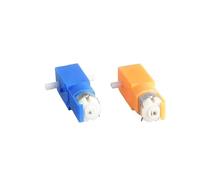 DC 3V 5V 6V130RPM Slow Speed Small TT-130 Gear electronic starter Gearbox 1:120 Dual Shaft DIY Car Robot Toy ICXLPMC(Orange)