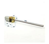 DC 3V-6V 5V Slow Speed 66mm Long Shaft Axis Gear electronic starter N20 Full Metal Gear Reduction electronic starter Door Lock Robot ICXLPMC