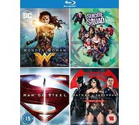 DC 4 Film Collection [Wonder Woman/Man of Steel/Batman v Superman/Suicide Squad] [Blu-ray] [2017]