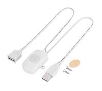 DC 5-24V Mini PIR Motion Sensor Occupancy Sensor for DIY LED Lighting, PIR Infrared Motion Sensor Detector Automatic LED Strip USB Interface (White)
