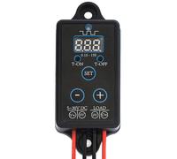 DC 5-30V 10A Blinking Flasher Module Suitable for Various Warning Lamp, LED display with buttons