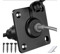 DC 5.5 * 2.1mm Female Power Connector for Starlink for mini Systems - Aluminum Wall Pass Through Kit for Truck RV Camping(A)