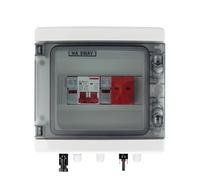 DC 500V 1 Input Output Solar Photovoltaic PV Combiner Box With Surge Lightning Protection Fuse MCB SPD Waterproof IP65(DC MCB 40A)