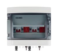 DC 500V 2 Input 2 Output Solar Photovoltaic PV Combiner Box With Surge