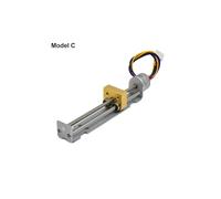 DC 5V/12V 15mm/20mm Stepper Stepping electronic starter 22mm/35mm/55mm/80mm Stroke Lead Linear Screw Nut Slider 2-phase 4-wire DIY 3D Printer(C 80mm Stroke)
