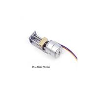 DC 5V/12V 15mm/20mm Stepper Stepping electronic starter 22mm/35mm/55mm/80mm Stroke Lead Linear Screw Nut Slider 2-phase 4-wire DIY 3D Printer(D 22mm Stroke)
