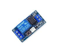 DC 5V/12V/24V Latching Relay Module with Touch Bistable Switch MCU Control 1 Channel Relay with Led Indicator and Trigger Line (5V)