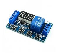 DC 5V 12V 24V LED Light Digital Time Delay Relay Trigger Cycle Timer Delay Switch Circuit Board Timing Control Module stlxy(5 Pcs,Micro Relay)