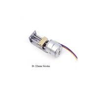 DC 5V/12V Lead Linear Screw Copper Nut Slider Stepper Stepping electronic starter 2-phase 4-wire 22mm/35mm/ 55mm/ 80mm Stroke DIY 3D Printer BIANMTSW(D 22mm Stroke)