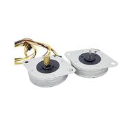 DC 5V-12V Precision 2-Phase 4-Wire Stepper electronic starter Round Ultra-thin 35MM Stepping electronic starter 23.2 ohms 3.75 Degree Step Angle MQXFCZUX(Motor with gear)