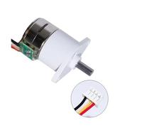 DC 5V 40 Ohm 12GA15BY 15mm Full Metal Gearbox Gear Stepper Stepping electronic starter 2-phases 4-wires D-shaft AUOQKQUT(30 to 1)