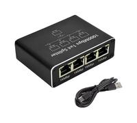 DC 5V Type-C RJ45 Gigabit Ethernet Splitter 1 IN 4 Out 1000Mbps 8P8C LAN Network Adapter for Laptop Router Printer