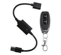 DC 5V USB RF Wireless Remote Control Switch for LED Light Strips & Fans | Control lights or fans wirelessly from up to 50 metres away with this compact 5V USB RF switch.