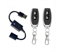 DC 5V USB Wireless Remote Control Switch for LED Lights - RF Relay Receiver 433MHz for Smart Home Automation Kit 15x10cm(B)