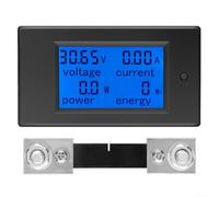 DC 6.5-100V 100A Voltage Current Power Energy Meter With LCD Display And Shunt For Solar for battery EV System Monitoring