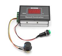 DC 6-60V 12V 24V 36V 48V 30A PWM DC Motor Speed Controller with Start Stop Switch, Adjustable Stepless Governor Regulator