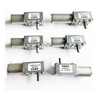 DC 6V 12V 24V High Torque Speed Reducer Metal Worm Gear Box Motors Reversible Low Speed Worm Gear Motor 2RPM to 375RPM(375rpm,24V)