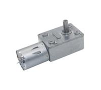 DC 6V 12V 24V JGY370 Large Torque Metal Worm Gear electronic starter Self-locking Force Strong 2rpm-375rpm Slow Speed electronic starter AUOQKQUT(375RPM,6V)