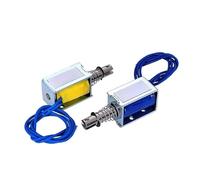 Dc 6V 12V 24V Magnetic Solenoid TAU-0530 Push&Pull Open Frame Electromagnet TAU-0530T TAU-0530B Stroke 10mm Keeping Force 700g MQXFCZUX(Push-pull,6V)